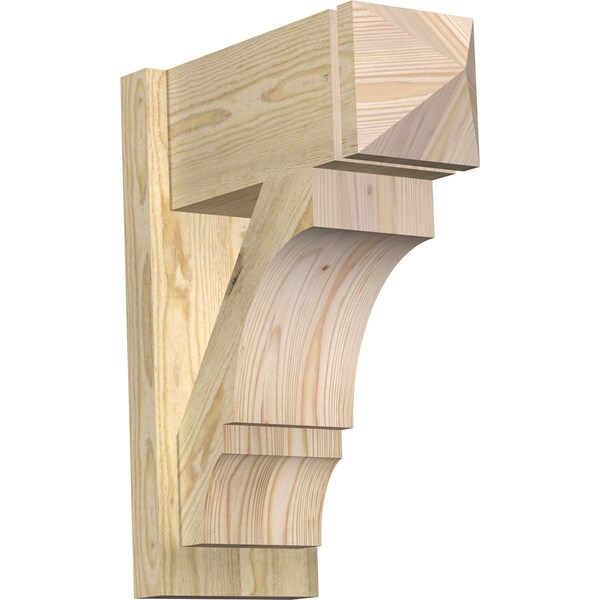 Ekena Millwork Balboa Rough Sawn Arts and Crafts Outlooker, Douglas Fir, 8"W x 18"D x 22"H OUT08X18X22BOA03RDF - main